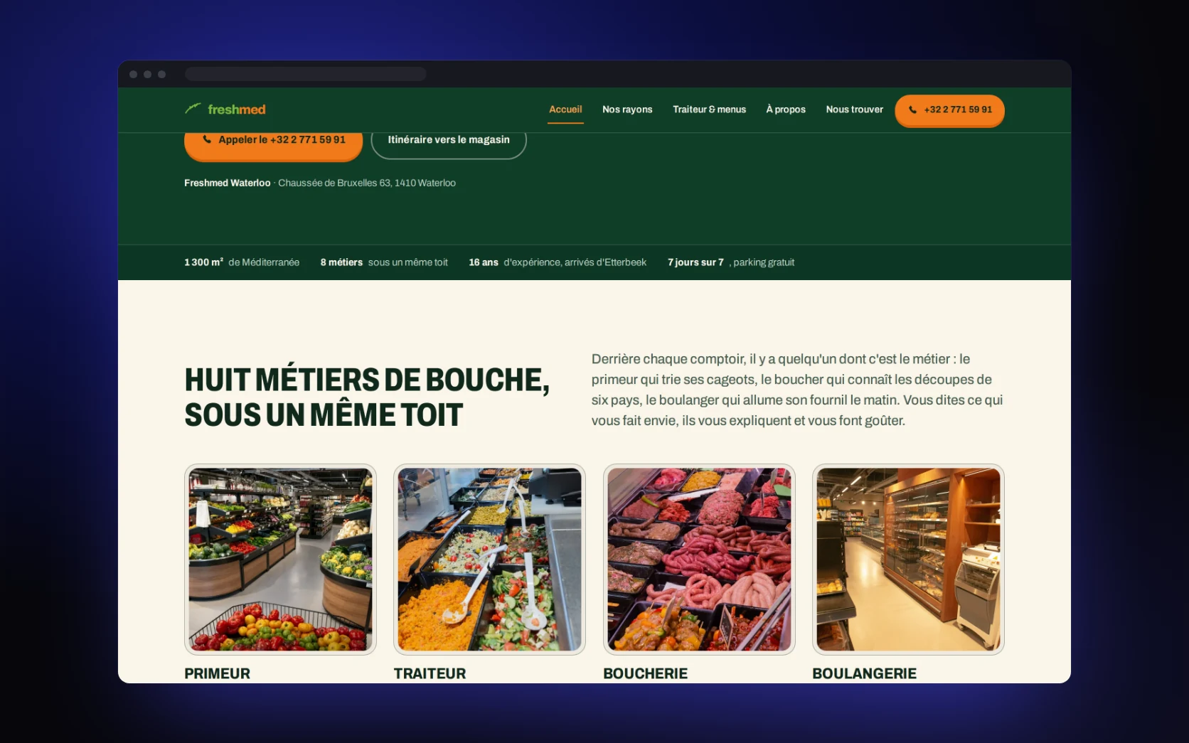 Site de Freshmed Waterloo : les huit métiers de bouche du magasin, en photos