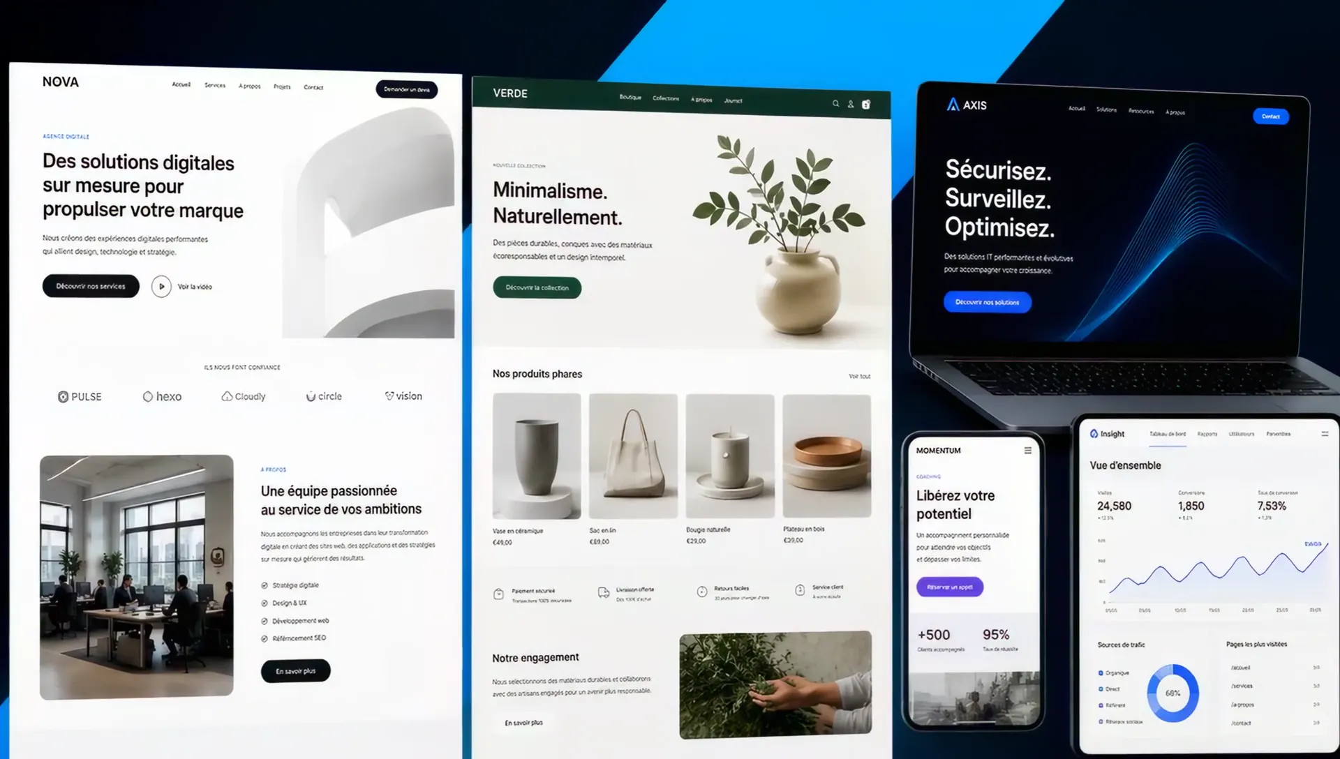 Sites vitrines & e-commerce