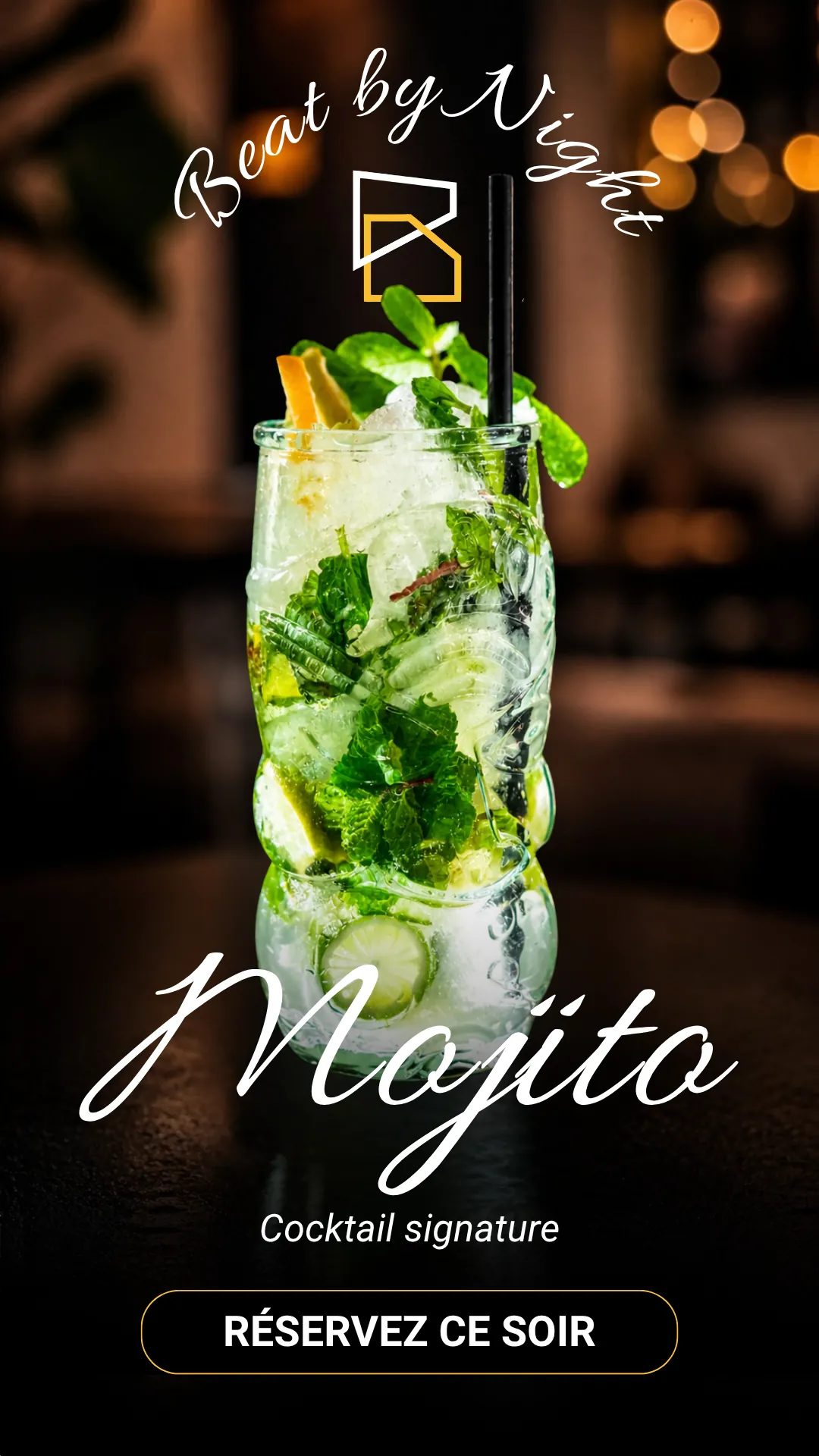 Story Beat Brussels « Beat by Night » : le mojito signature, bouton Réservez ce soir