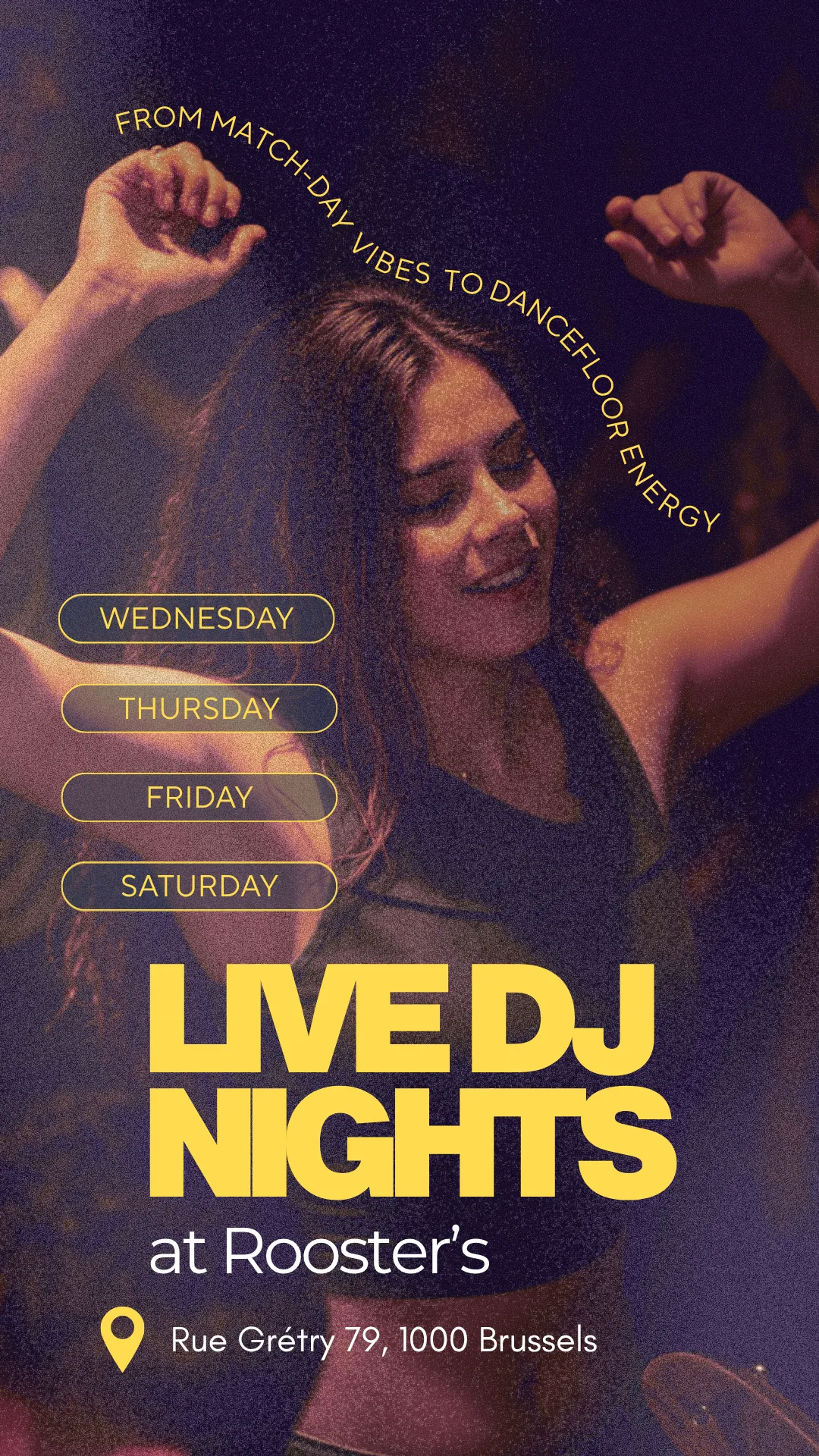Story Rooster’s : une cliente danse, « Live DJ nights » du mercredi au samedi